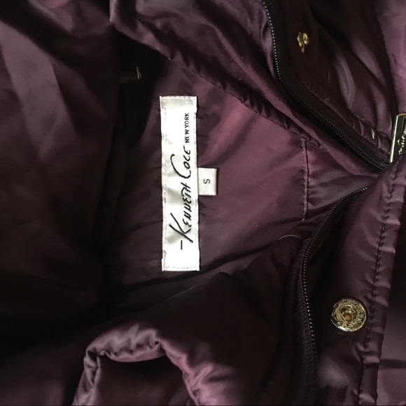 Kenneth Cole aubergine coat - Picture 2 of 4